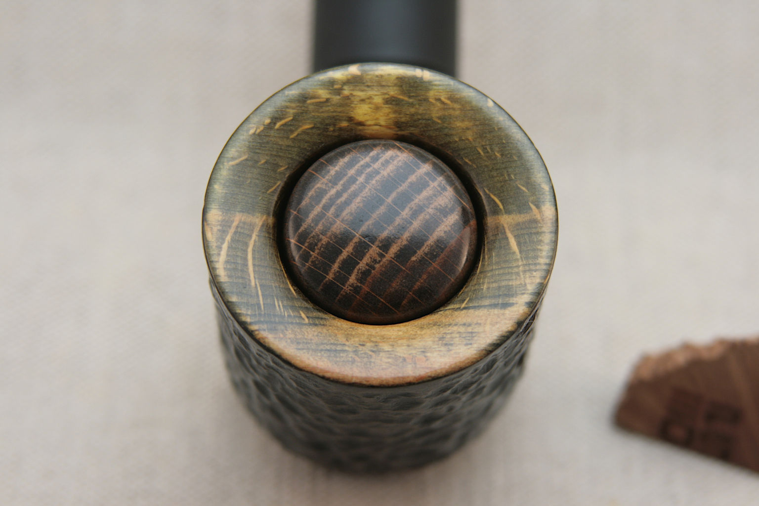 Rusty Bill e-pipe. Mechanical vaping mod handmade by Epos.